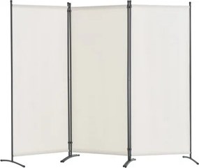 VEVOR Room Divider Partition 3-Scheidingswand, Opvouwbaar Privacyscherm voor Kantoor, Slaapkamer, Eetkamer, Studeerkamer, Balkon, Vrijstaande Room Divider (228 x 52 x 184 cm), Wit