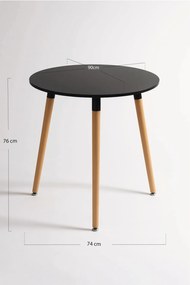 Toren tafel rond 90 cm