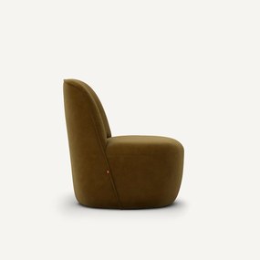 Fauteuil in fluweel, Rosebury design E.Gallina