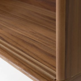 Zuiver Rise Walnut Design Wandkast Met Planken Walnoot - 90x35x180cm.