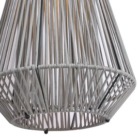 Buitenlamp Bohemian tafellamp grijs incl. LED 3-staps dimbaar IP54 solar oplaadbaar - DucaBohemian IP54 Bohemian Buitenverlichting rond