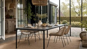 Dining Tuintafel rechthoekig 240 x 100 cm Grijs Gianna