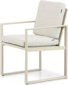 Tuinstoel Aluminium Taupe-naturel-bruin Test - Lifestyle Garden Furniture Nuno