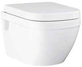 Grohe Euro Ceramic wandcloset - 54cm - spoelrandloos - met zitting - glans wit 39703000