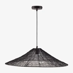 Plafondlamp Ø70 Cm In Ijzer Benilde Zwart - Sklum
