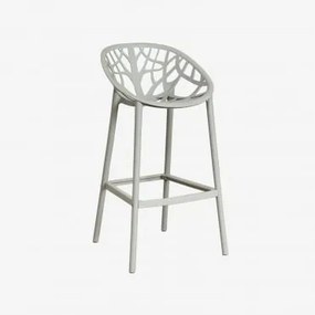 Verpakking Van 2 Ores Polypropyleen Hoge Krukken Groen – Khaki & ↑75 Cm - Sklum