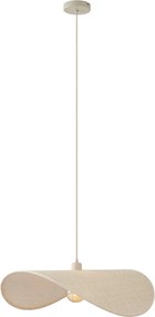 Japandi hanglamp beige organisch 65cm - Hat