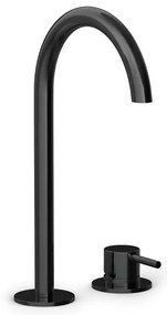 Hotbath COBBER Wastafelmengkraan 2-gats Hoog Model Gepolijst zwart PVD CB023HPBP