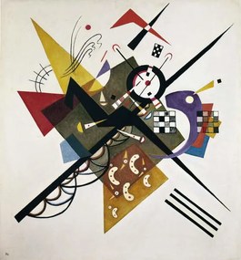 Kunstreproductie On White II (1923), Wassily Kandinsky