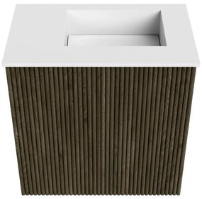 Mondiaz Joya 40cm toiletmeubel shadow met wastafel faye rechts 1 kraangat talc