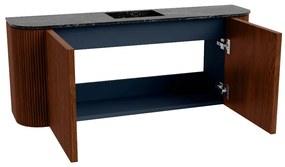 Mondiaz Joya DLux 105cm toiletmeubel ronding links/rechts ruby met wastafel faye midden 1 kraangat lava