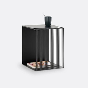 Bijzettafel of nachtkastje in staal SALEM