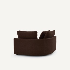 Modulair hoekbank in chenille fluweel, TIBERIO