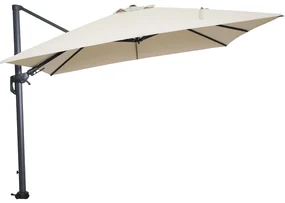 Garden Impressions Hawaii zweefparasol 300x300 cm - frame carbon black - doek ecru