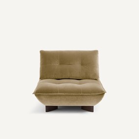 Modulaire fauteuil in fluweel, KAORI