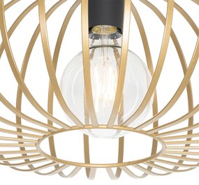 Design plafondlamp goud 39 cm - Johanna Design E27 rond Binnenverlichting Lamp