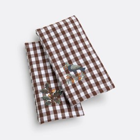 Set van 2 geborduurde tafelservetten Bethany