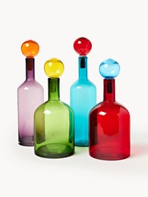 Mondgeblazen decoratieve flessen Bubbles, 4-delig