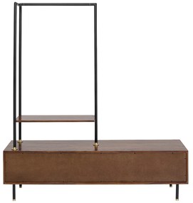 Kare Design Ravello Sheesham Schoenenkast Met Roede - 160x45x174.5cm.