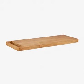 Neill Hangend Badkamermeubelset In Teakhout Teakhout & Without Sink & Spiegelloze & Zonder Kraan - Sklum