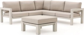 Hoek loungeset Bellagio | 5 personen | Loungeset Beige | Hoekbank Aluminium | Kees Smit Tuinmeubelen