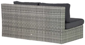 Dining Loungeset 5 personen Wicker Grijs  Garden Collections Amico/Napoli