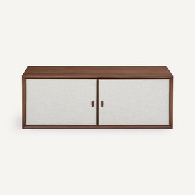 Romp, B110 x D42 cm, notenhoutfineer en stof, ARCHIVITA XL