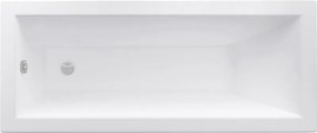 Mexen Cubik rechthoekig bad 170 x 70 cm met ombouw, wit - 55031707000X