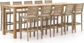 Barset ROUGH  | 10 personen | Tuinset teakhout | 11-delig | Kees Smit Tuinmeubelen