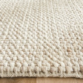 Bedmatje in dikke wol, handgeweven, Nisha