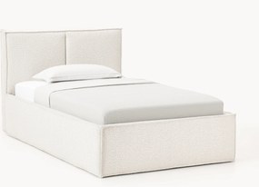 Bouclé gestoffeerd eenpersoonsbed Dream