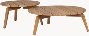 Ronde tuintafels Eularia van teakhout, 2-delig