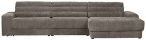 BePureHome Date Chaise Longue Rechts Grove Ribstof Terrazzo - Polyester - BePure