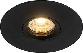 Moderne inbouwspot zwart GU10 50mm - Buco