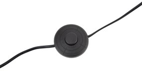 Moderne booglamp messing met beige kap - Vinossa