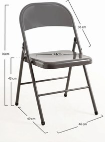 Set van 6 klapstoelen voor evenementen Niza