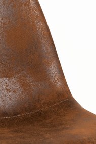 Set 4 Teok Kunstlederen Stoelen