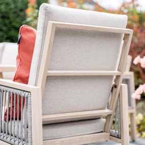 Garden Impressions San Capri lounge dining set 6-delig links incl stoel - light oak look