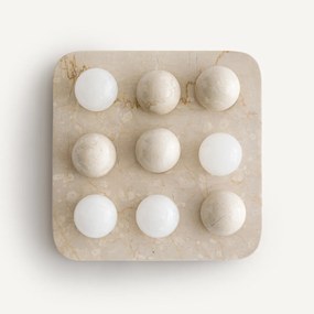 Tic-tac-toe-spel van marmer en albast, CASSIOPEE