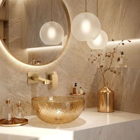 Inbouw wastafelkraan REA Arlo Brush Gold