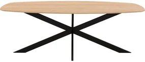 Goossens Excellent Eettafel Floyd, Semi ovaal 260 x 120 cm