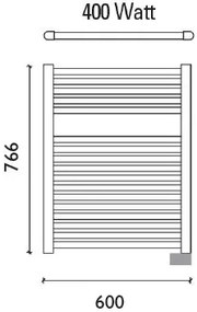 Calor Elara elektrische sierradiator wit 76.6x60cm 400W