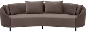 Goossens Bank Ragnar grijs, stof, 3,5-zits, modern design