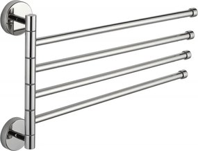 Mexen viervoudige draaibare handdoekhouder, chroom - 7039244-00