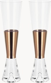Mondgeblazen champagneglazen Tank, 2-delig