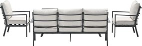 Garden Impressions Senja lounge dining set 4-delig - desert sand
