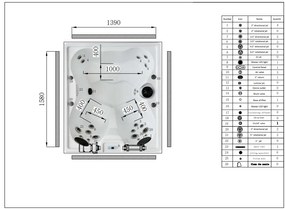 Badstuber Palermo outdoor whirlpool 4-persoons wit