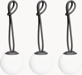 Draagbare outdoor LED hanglampen Bolleke Mini, dimbaar, 3-delig