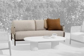 4 Seasons Outdoor Savanne 3-zits loungebank terre  Loungebank    bruin weerbestendig