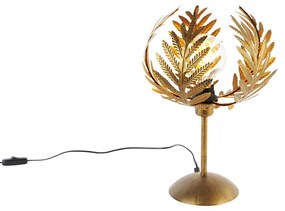 Vintage tafellamp goud 26 cm - Botanica Landelijk, Retro E27 Binnenverlichting Lamp